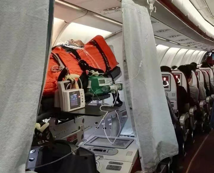 吉林跨国医疗包机、航空担架